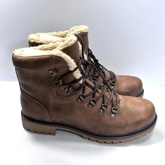Club Room Men's Kylerr Boots Lace Closure Tan US 11M - No Box - Picture 1 of 9